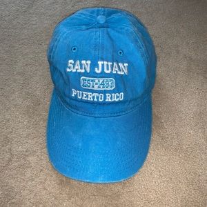 vintage san juan puerto rico vacation hat